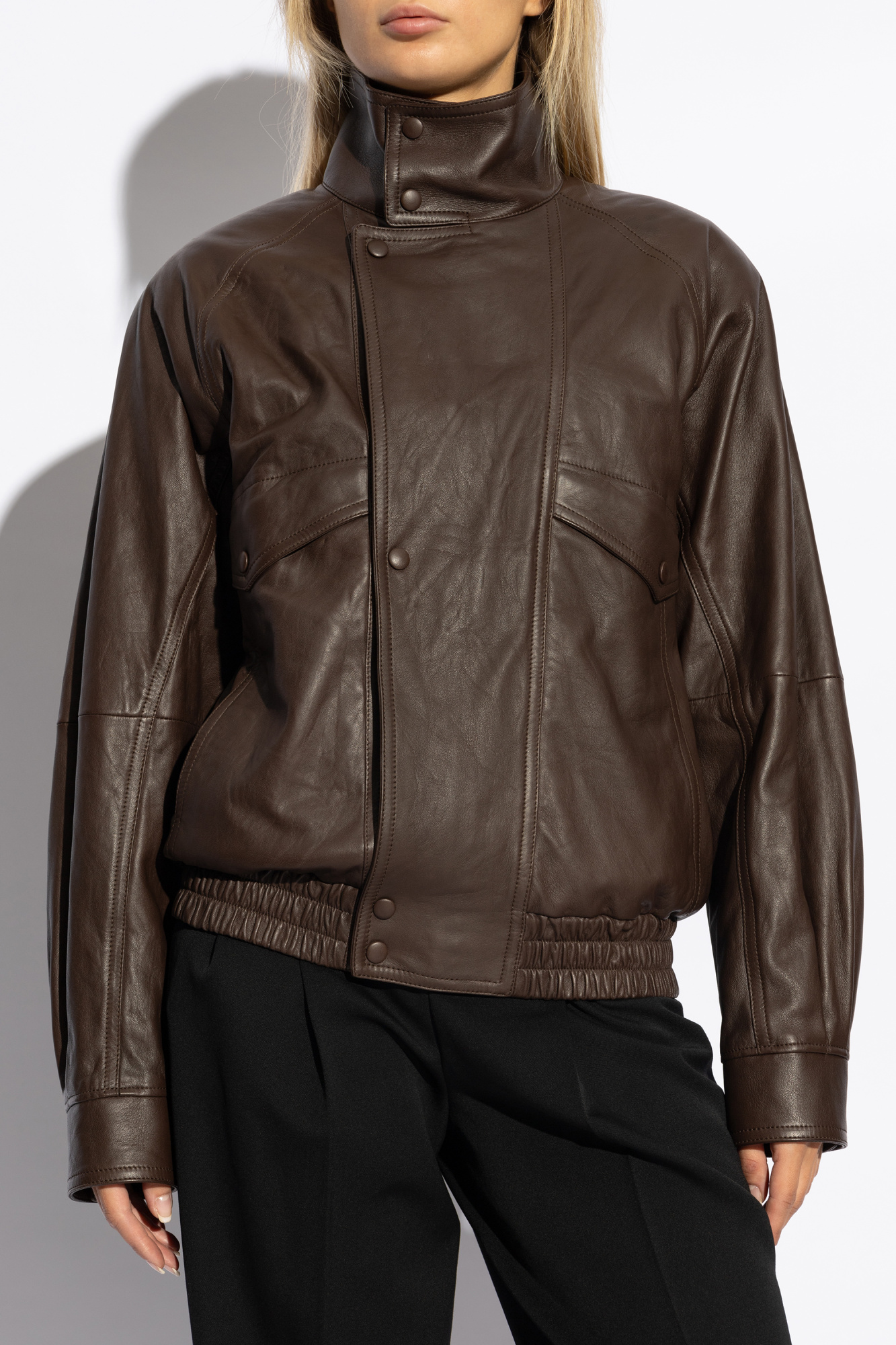 SchaferandweinerShops GB - Brown Leather jacket Saint